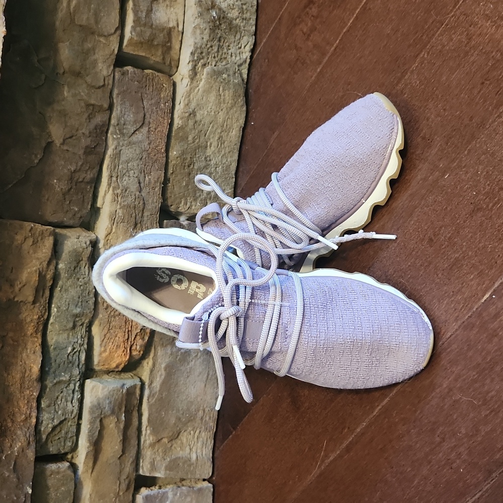 Sorel Women's Purple and Tan Athletic Sneakers - Picture 4 of 12